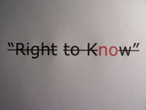 “Right to Know” and Other Words That Sound Good